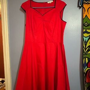 Women’s red pinup dress